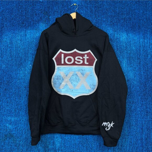 Machine Gun Kelly Lost Americana Album Route 66 Pop Hoodie L - Picture 1 of 4